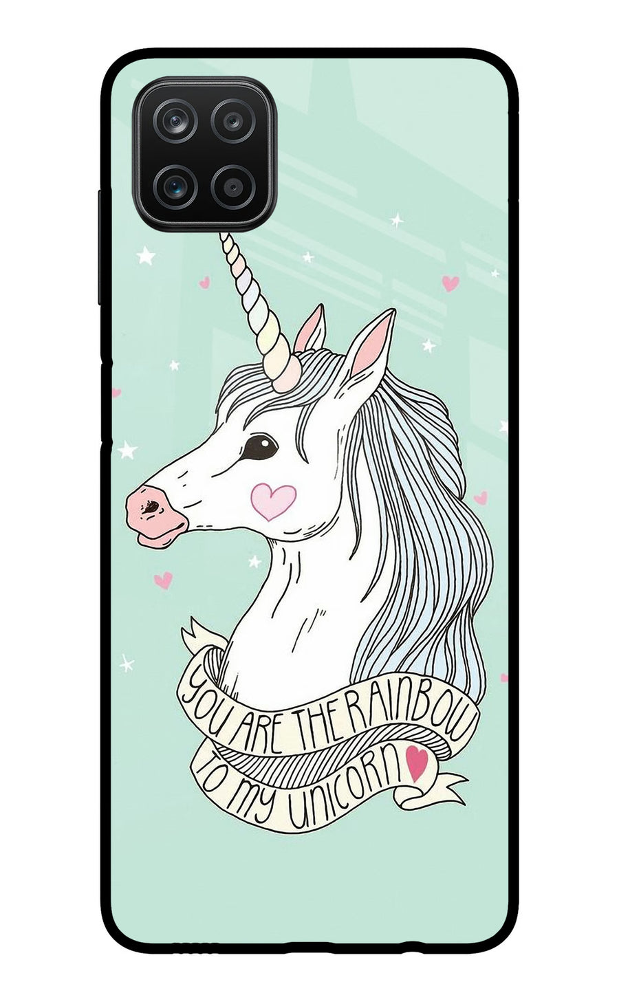Unicorn Wallpaper Samsung A12 Back Cover, Metal case