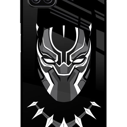 Black Panther Samsung A12 Metal Case Back Cover by Casekaro