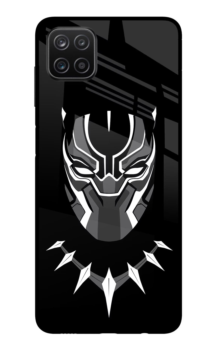 Black Panther Samsung A12 Back Cover, Metal case