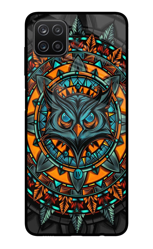 Angry Owl Art Samsung A12 Metal Case Back Cover by Casekaro