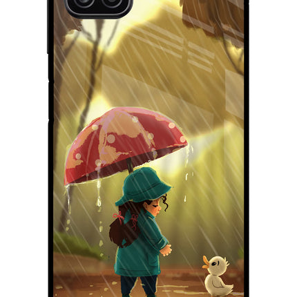 Rainy Day Samsung A12 Metal Case Back Cover by Casekaro