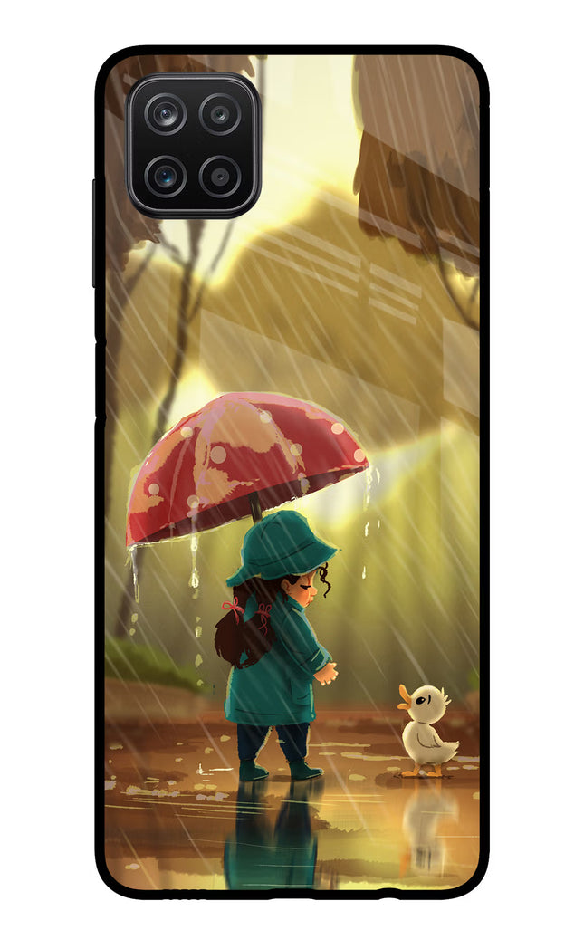 Rainy Day Samsung A12 Metal Case Back Cover by Casekaro