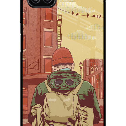 Adventurous Samsung A12 Metal Case Back Cover by Casekaro