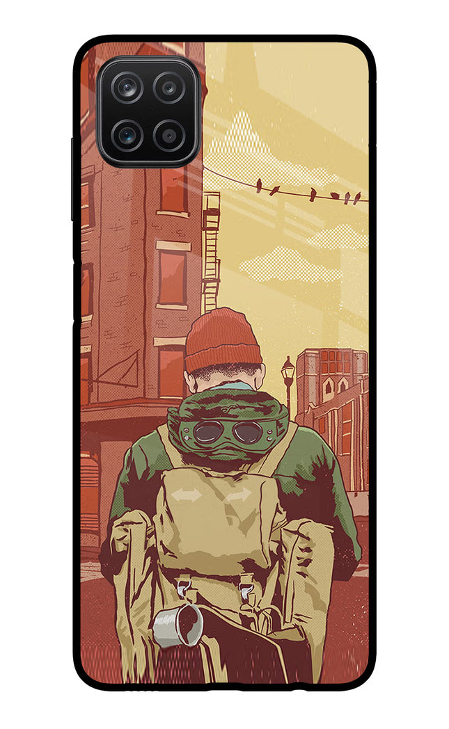 Adventurous Samsung A12 Metal Case Back Cover by Casekaro