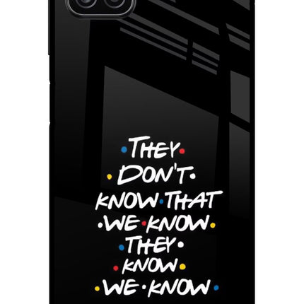 FRIENDS Dialogue Samsung A12 Metal Case Back Cover by Casekaro