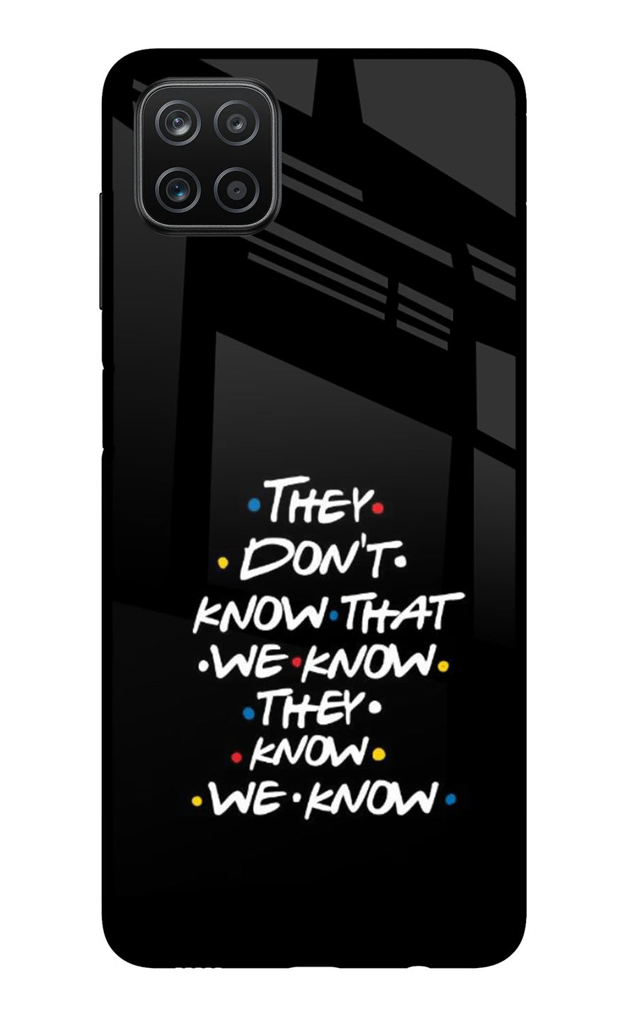FRIENDS Dialogue Samsung A12 Back Cover, Metal case