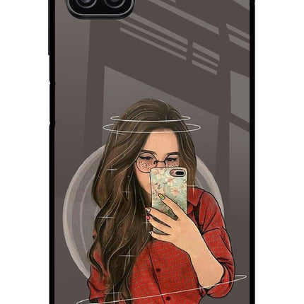 Selfie Queen Samsung A12 Metal Case Back Cover by Casekaro
