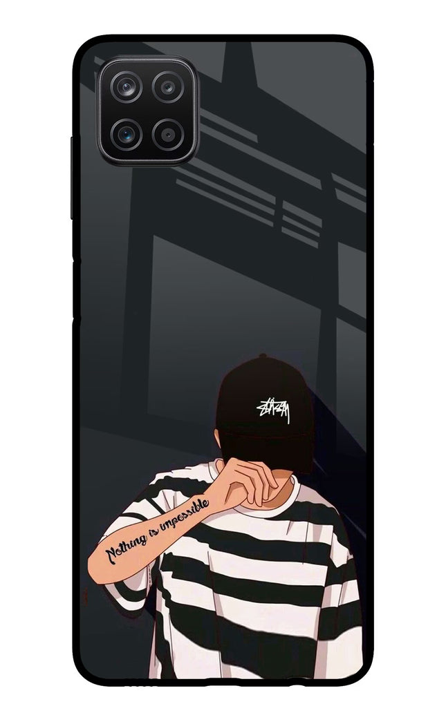 Aesthetic Boy Samsung A12 Metal Case Back Cover by Casekaro