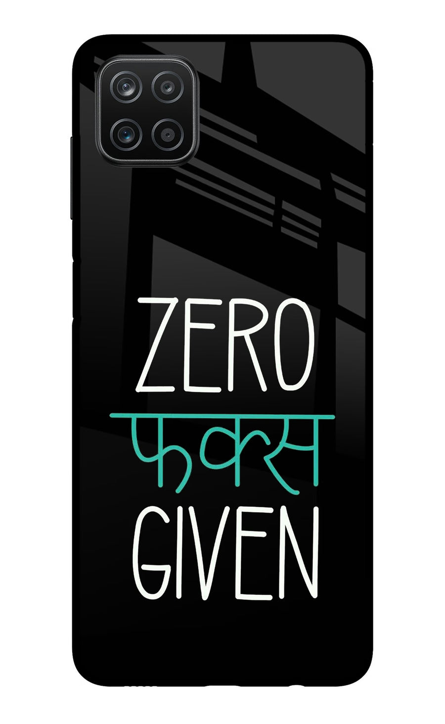 Zero Fucks Given Samsung A12 Back Cover, Metal case