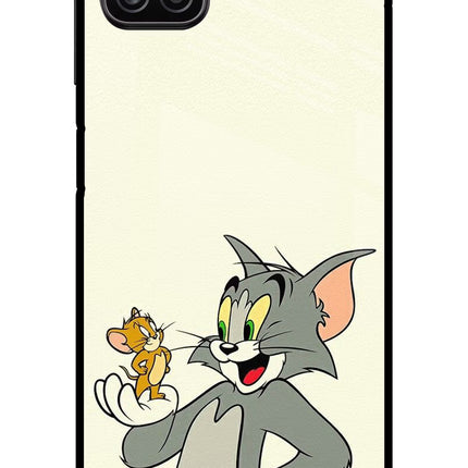 Tom & Jerry Samsung A12 Metal Case Back Cover by Casekaro