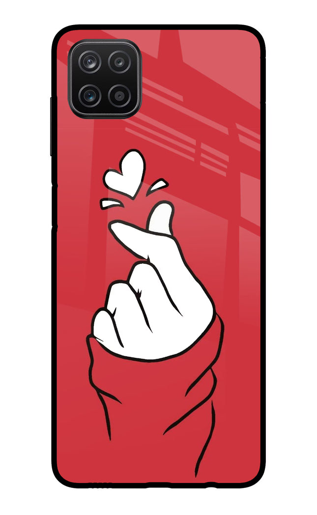 Korean Love Sign Samsung A12 Metal Case Back Cover by Casekaro