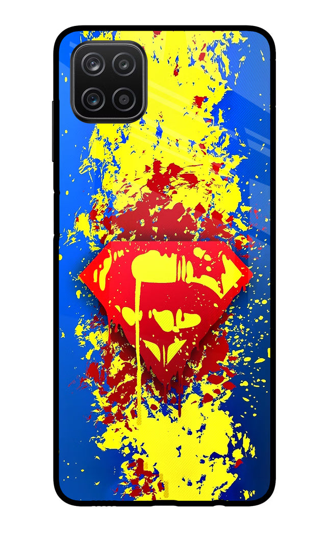 Superman logo Samsung A12 Metal Case Back Cover by Casekaro