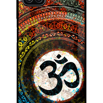 Om Cultural Samsung A12 Metal Case Back Cover by Casekaro