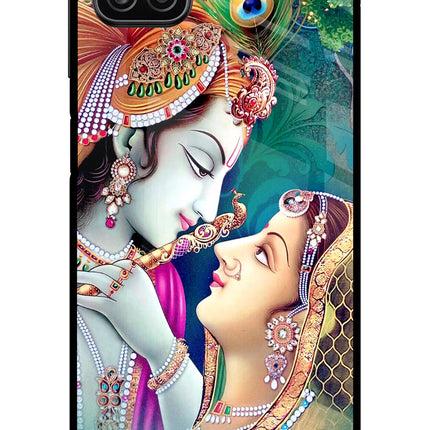 Lord Radha Krishna Samsung A12 Metal Case Back Cover by Casekaro