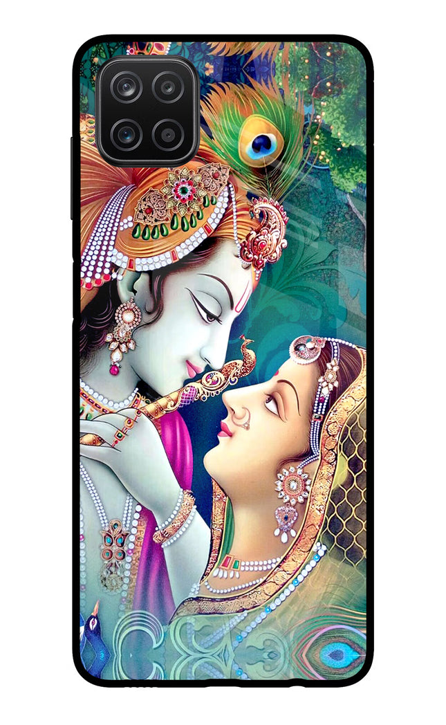 Lord Radha Krishna Samsung A12 Metal Case Back Cover by Casekaro
