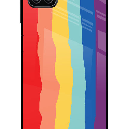 Rainbow Samsung A12 Metal Case Back Cover by Casekaro