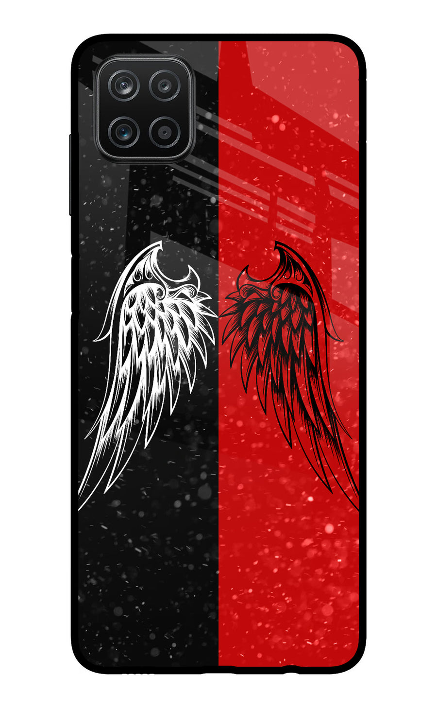 Wings Samsung A12 Back Cover, Metal case