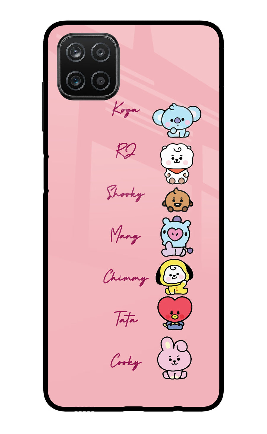 BTS names Samsung A12 Back Cover, Metal case