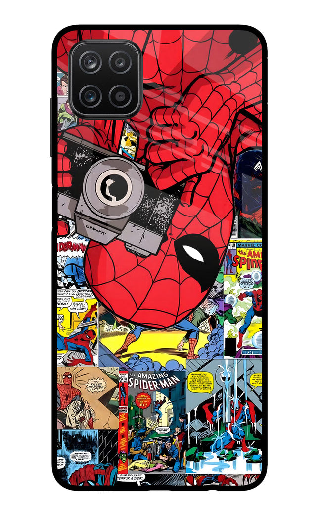 Spider Man Samsung A12 Metal Case Back Cover by Casekaro