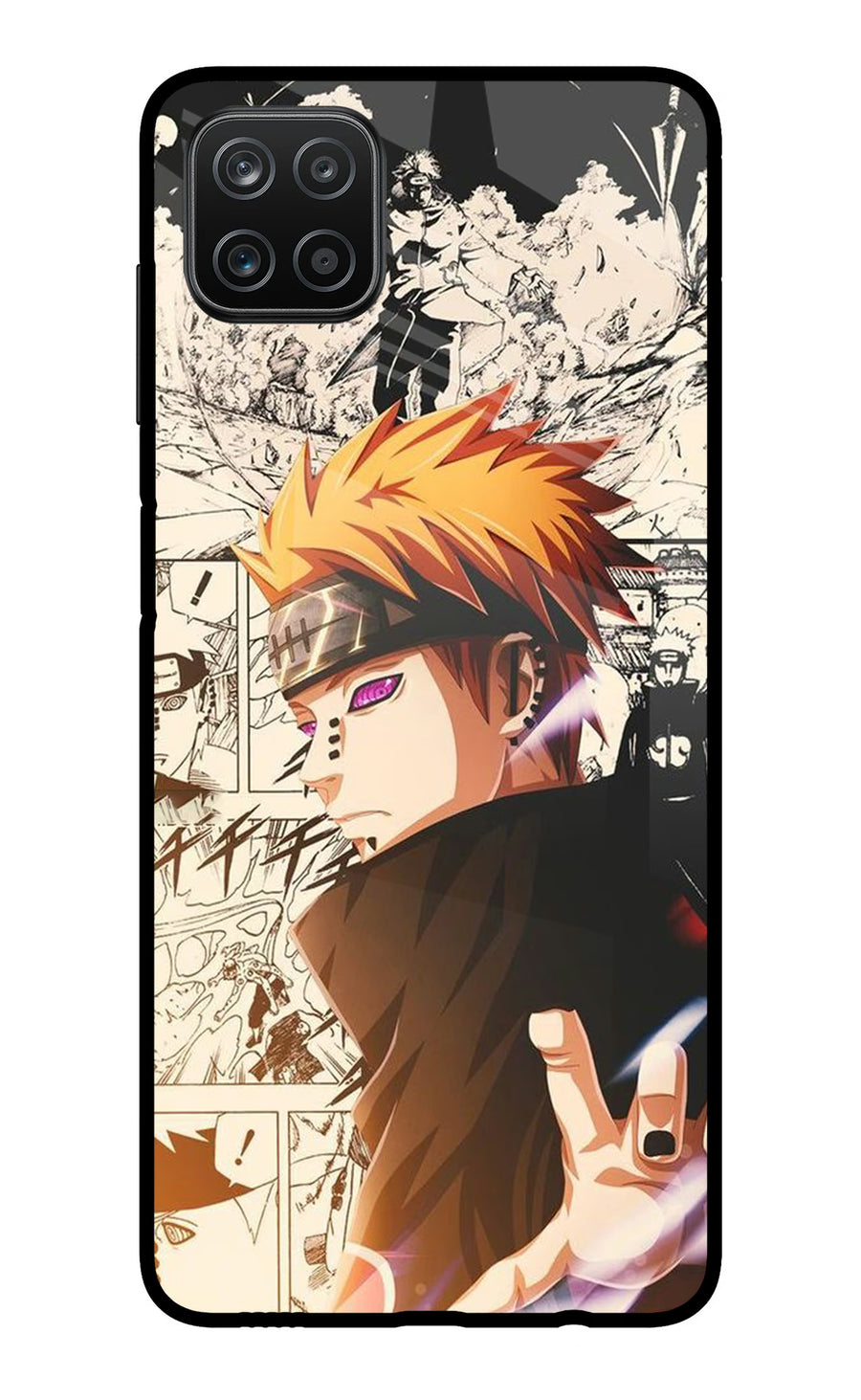 Pain Anime Samsung A12 Back Cover, Metal case
