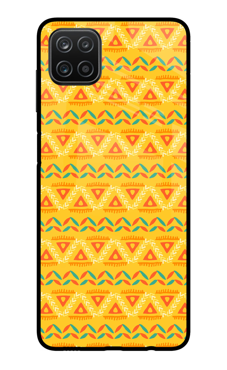 Tribal Pattern Samsung A12 Back Cover, Metal case