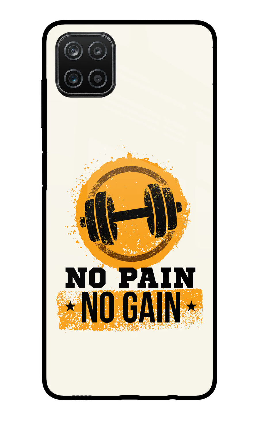 No Pain No Gain Samsung A12 Back Cover, Metal case