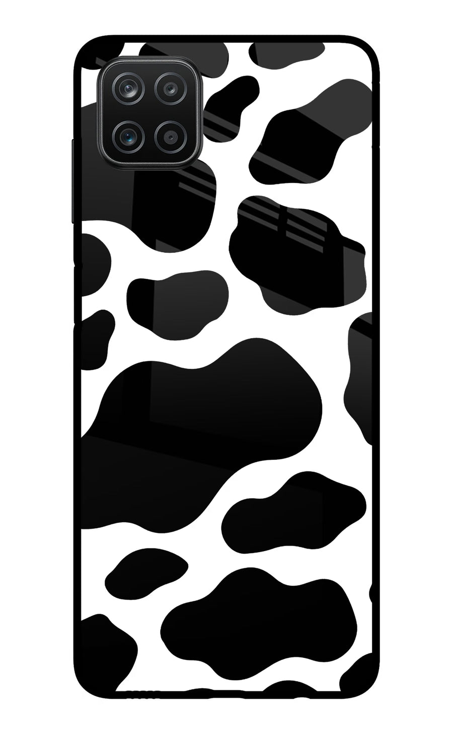 Cow Spots Samsung A12 Back Cover, Metal case