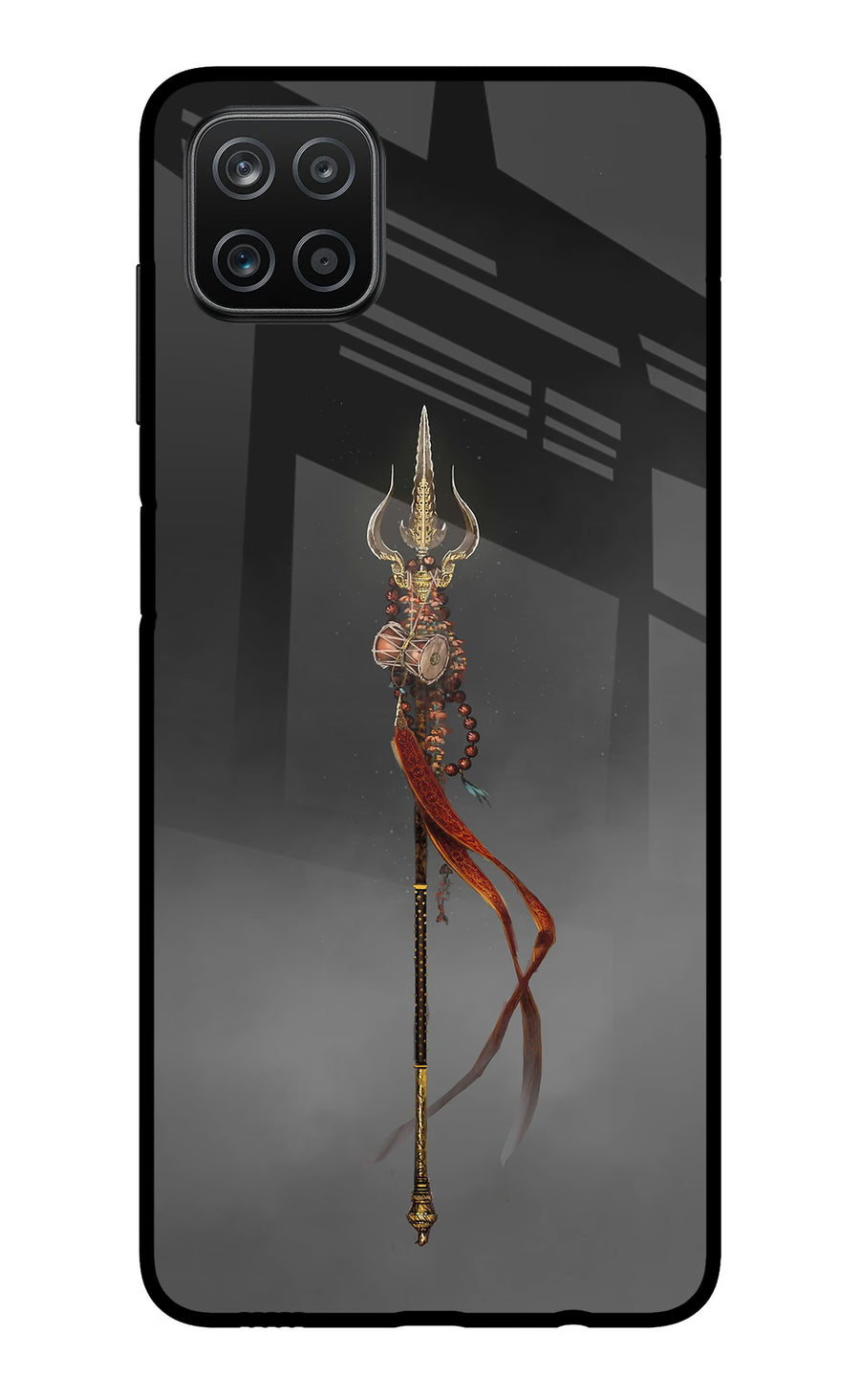 Shiv Trishul Samsung A12 Back Cover, Metal case