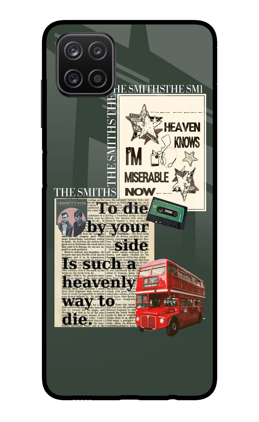 The Smiths Samsung A12 Back Cover, Metal case