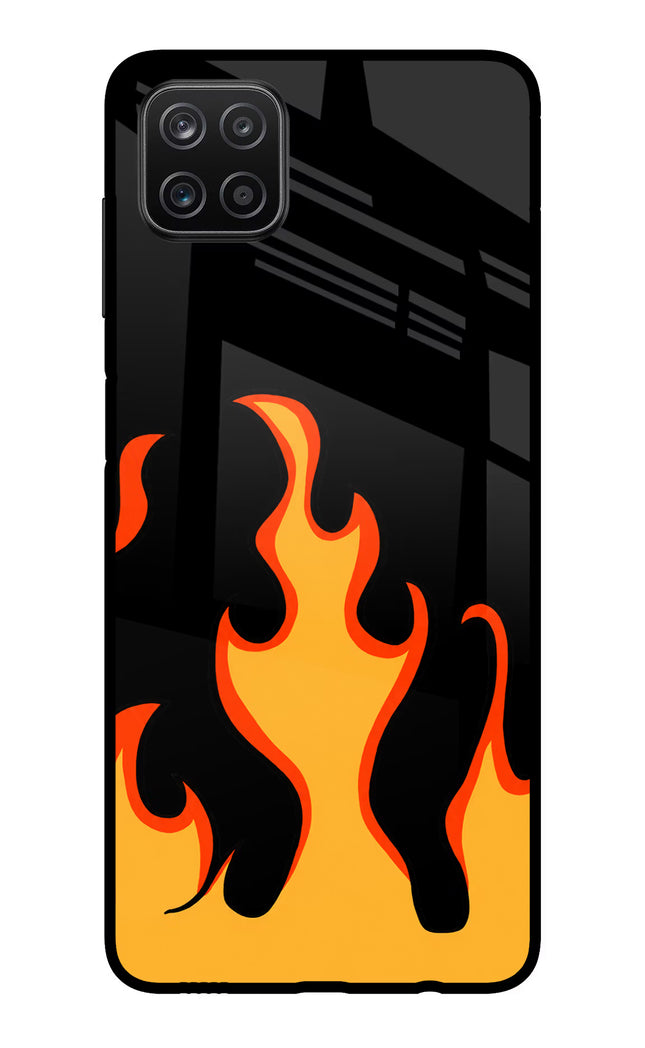Fired Up – Black Samsung A12 Metal Case Back Cover by Casekaro