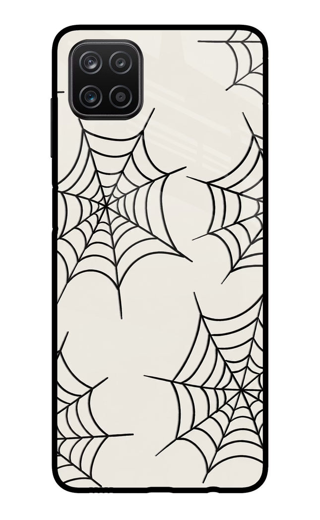 Spider Web Samsung A12 Metal Case Back Cover by Casekaro