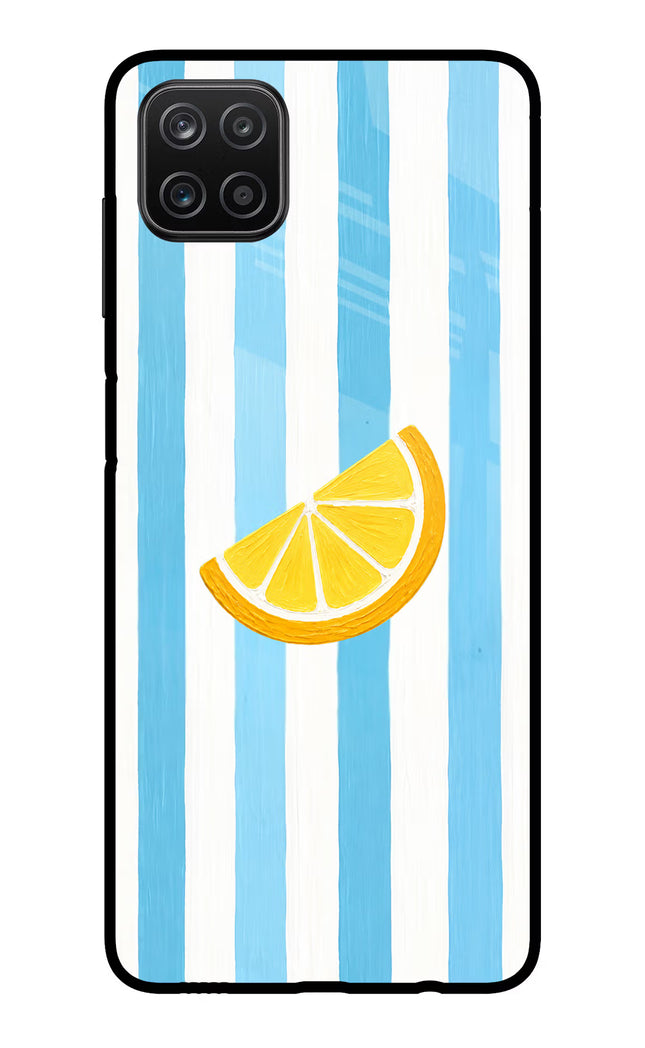 Summer Lemon Samsung A12 Metal Case Back Cover by Casekaro