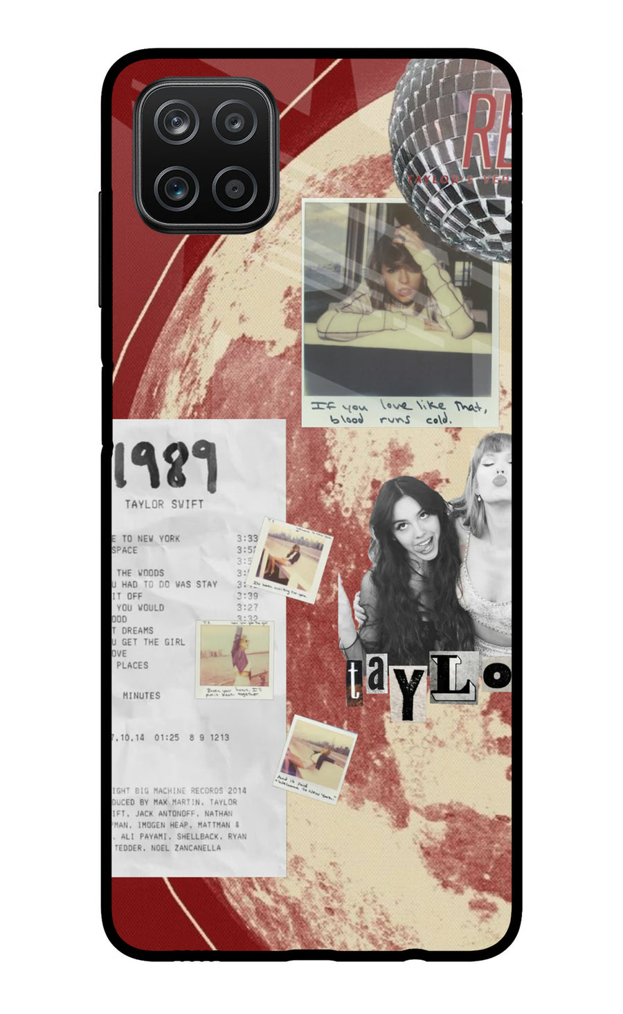 Taylor Swift Samsung A12 Back Cover, Metal case
