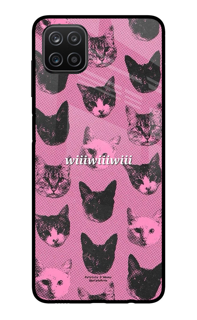 Pink Cats Samsung A12 Metal Case Back Cover by Casekaro