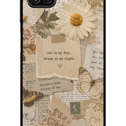 Vintage case Samsung A12 Metal Case Back Cover by Casekaro