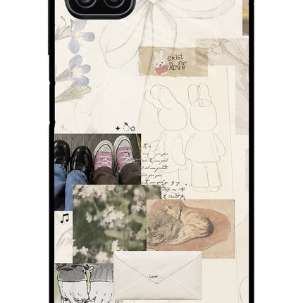 Soft Aesthetic Samsung A12 Metal Case Back Cover by Casekaro