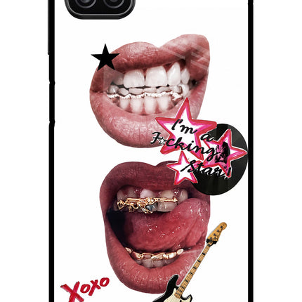 Rockstar Samsung A12 Metal Case Back Cover by Casekaro