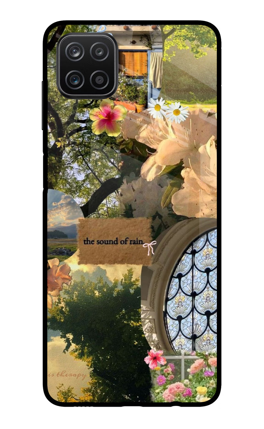 Rain Samsung A12 Back Cover, Metal case