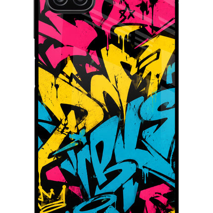Graffiti Vibe Samsung A12 Metal Case Back Cover by Casekaro