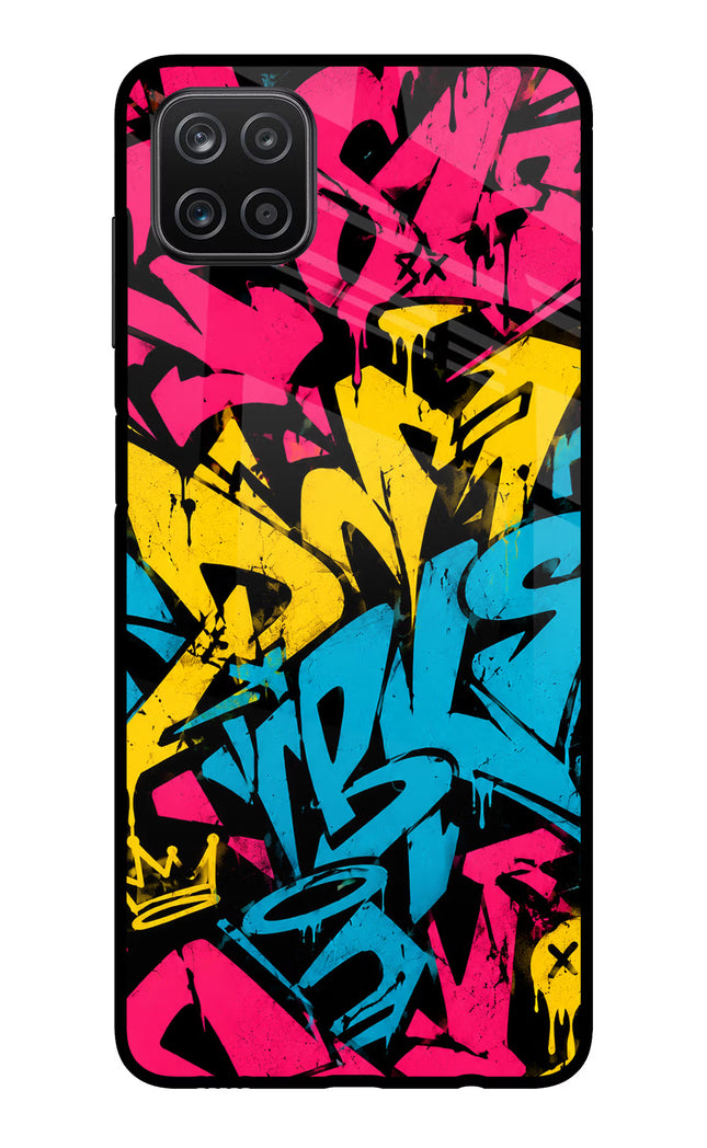 Graffiti Vibe Samsung A12 Metal Case Back Cover by Casekaro
