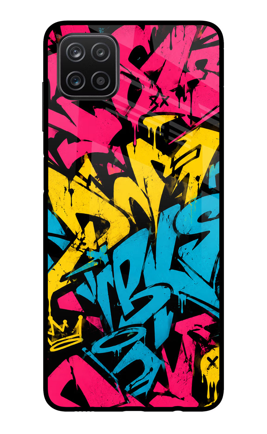 Graffiti Vibe Samsung A12 Back Cover, Metal case