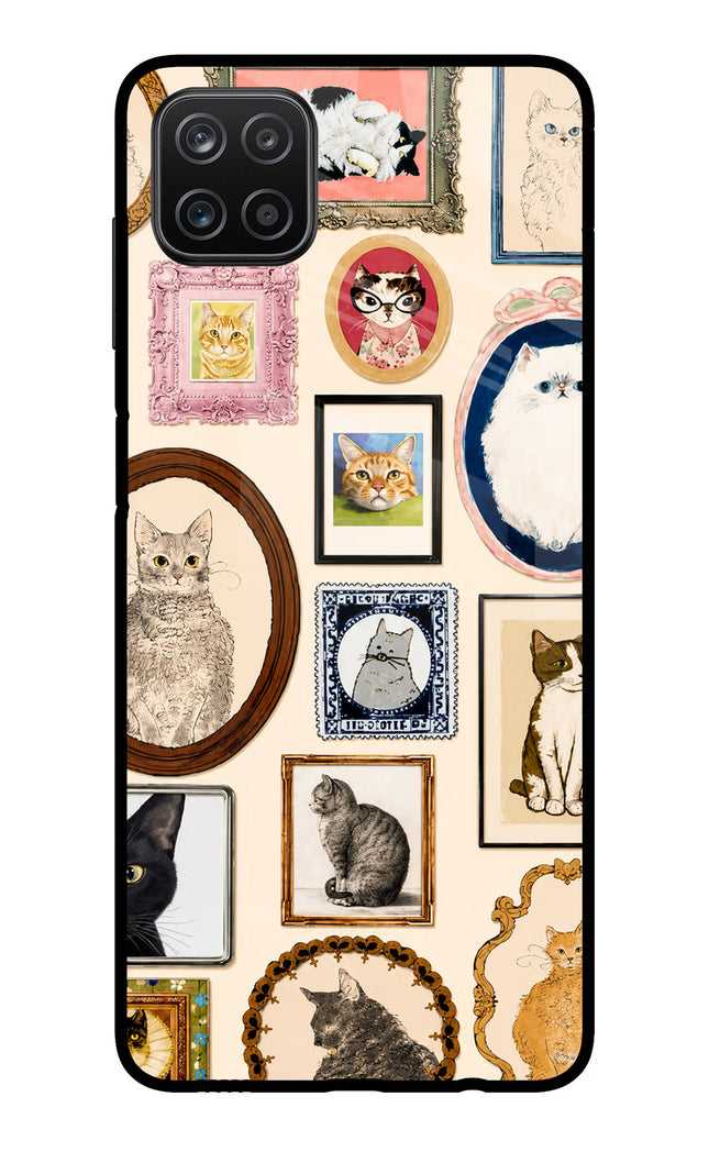 Mirror Cats Samsung A12 Metal Case Back Cover by Casekaro