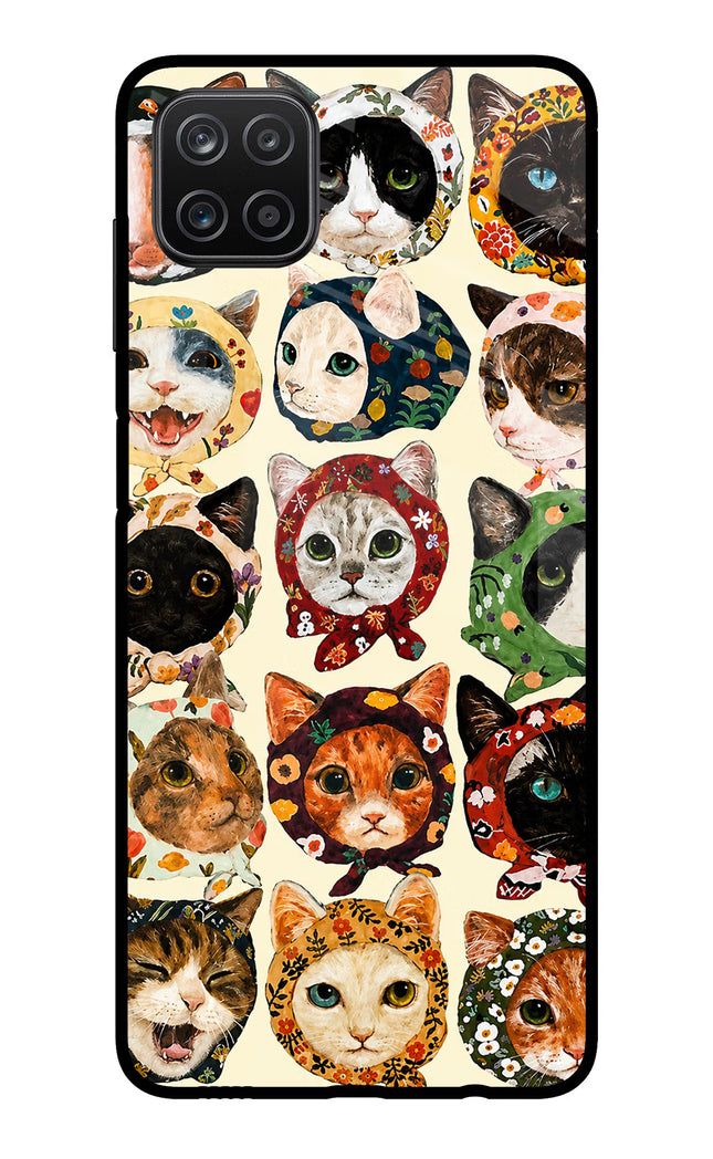 Cool Cat Samsung A12 Metal Case Back Cover by Casekaro