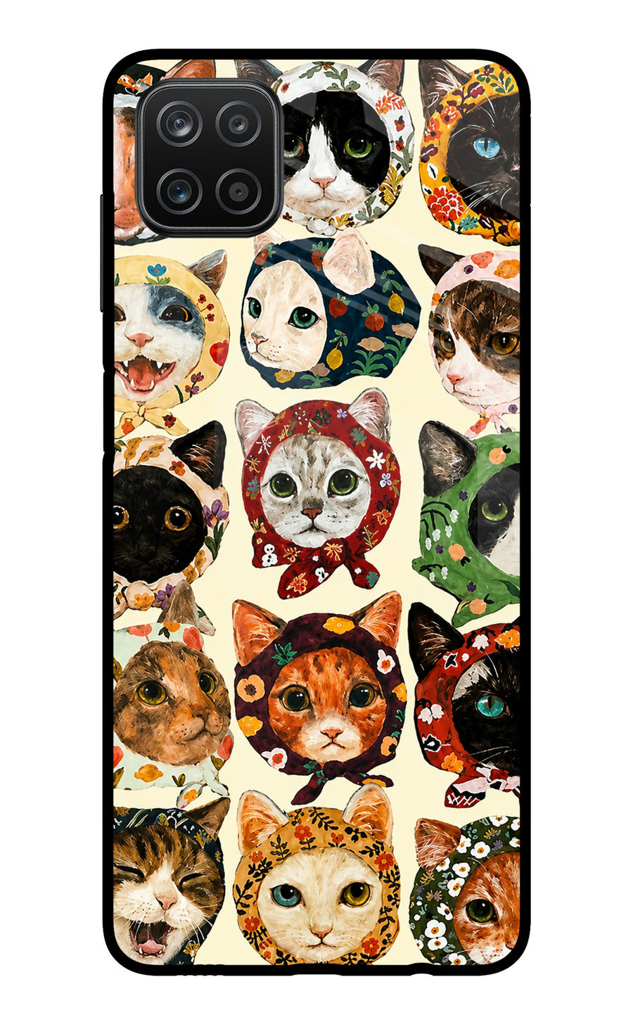 Cool Cat Samsung A12 Back Cover, Metal case