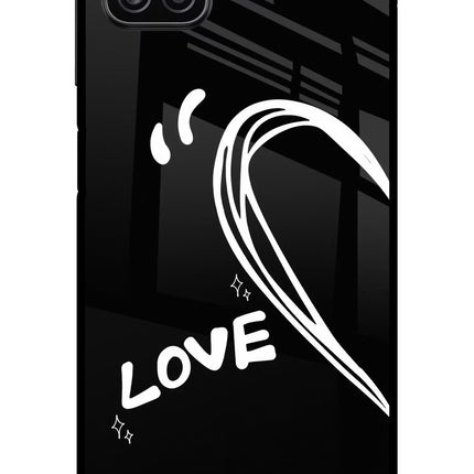 Love Line Samsung A12 Metal Case Back Cover by Casekaro