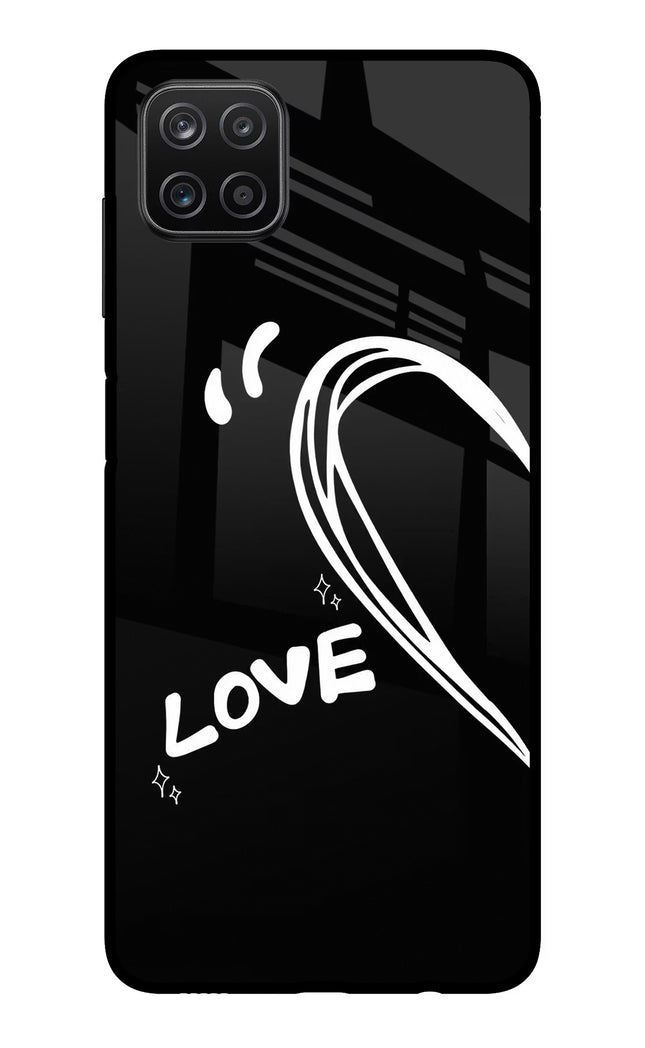 Love Line Samsung A12 Metal Case Back Cover by Casekaro