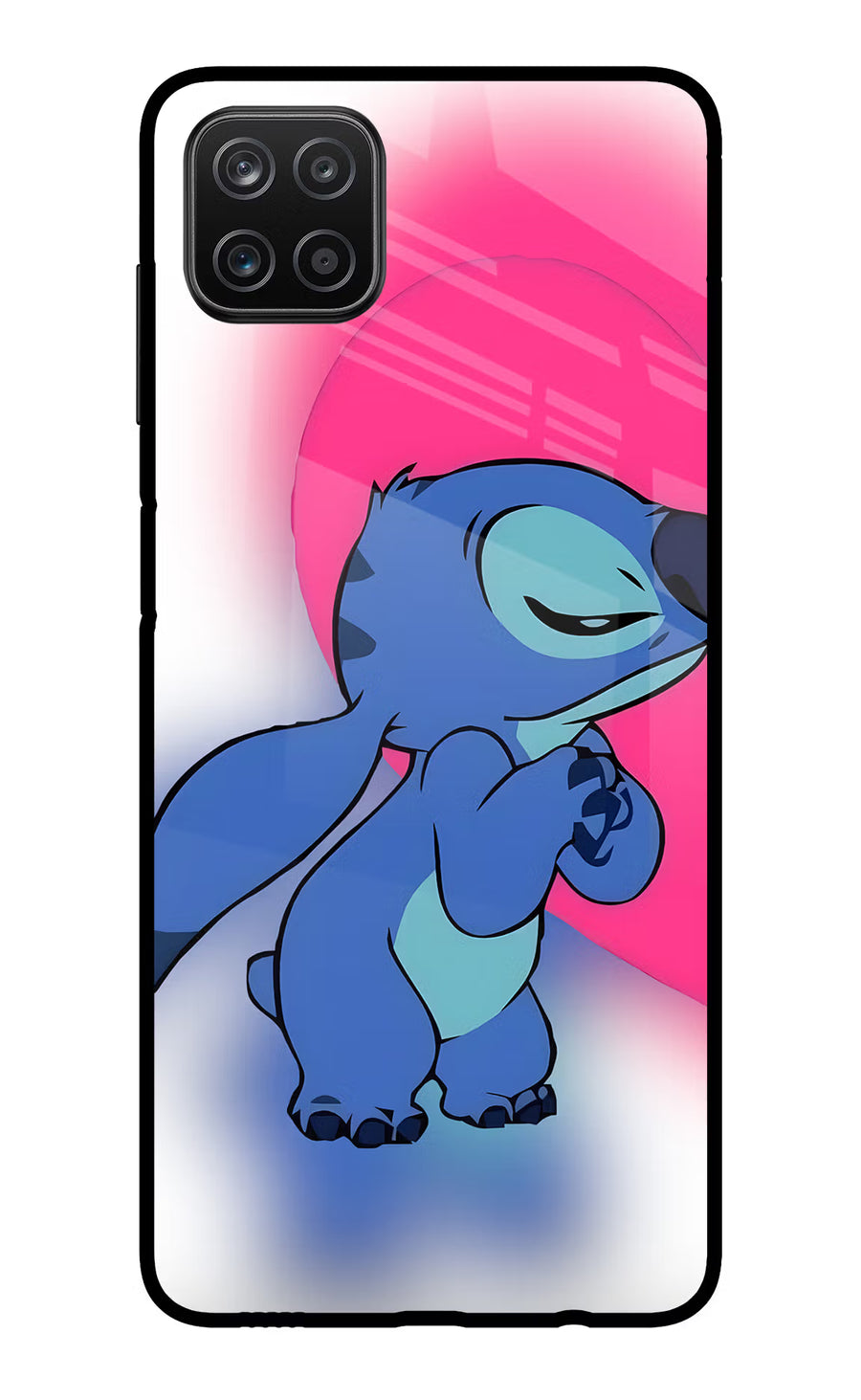 Stitch Hug Samsung A12 Back Cover, Metal case