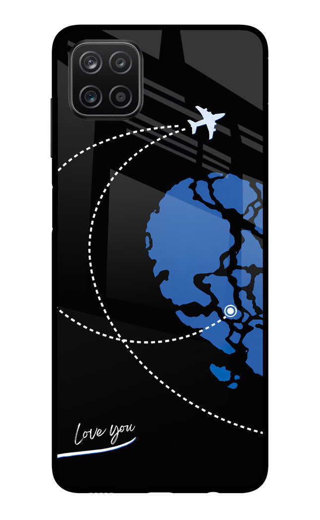 Love Orbit Samsung A12 Metal Case Back Cover by Casekaro