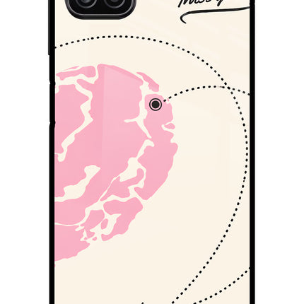 Miss Orbit Samsung A12 Metal Case Back Cover by Casekaro