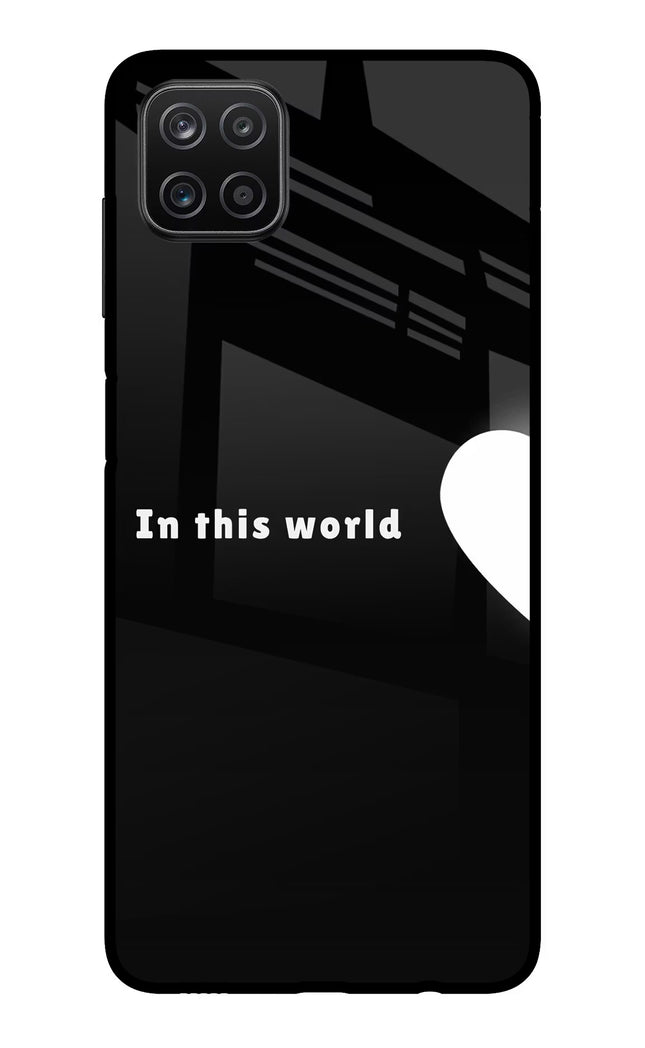 This World Samsung A12 Metal Case Back Cover by Casekaro
